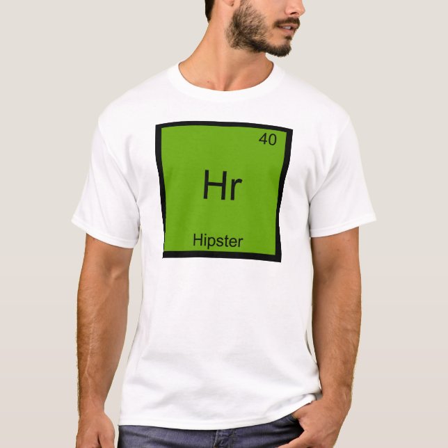Hr - Hipster Funny Element Meme Chemistry T-Shirt (Front)
