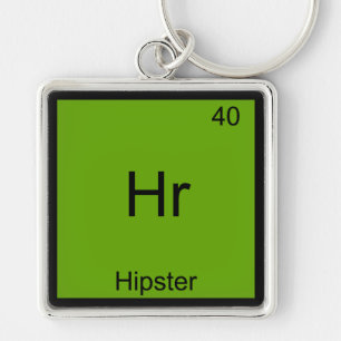 Hr - Hipster Funny Element Meme Chemistry T-Shirt Keychain