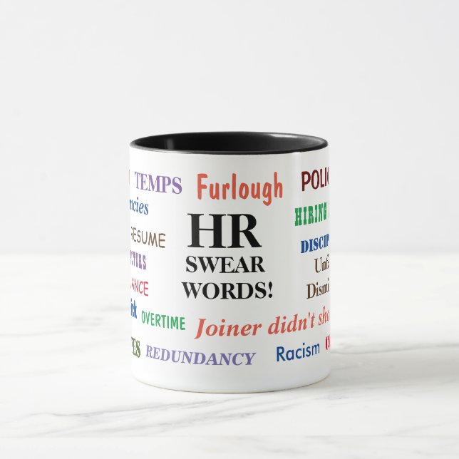 HR Human Swear Words Annoyingly Funny Gift Mug (Center)
