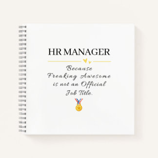 HR Manager Boss Thank You Notebook
