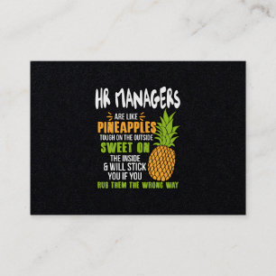 HR Managers Are Like Pineapples. Business Card