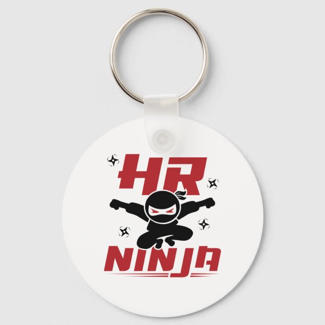 HR Ninja Human Resources Keychain (Front)