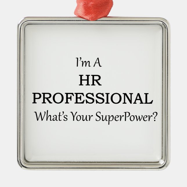 HR Professional Metal Ornament (Front)