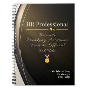 HR Professional Notebook – Funny Custom Gift