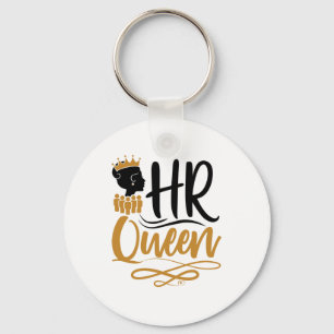 HR Queen Human Resources Women Keychain