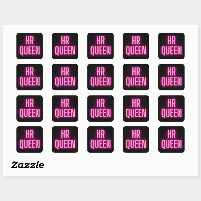 HR Queen 👸🏻👑 Square Sticker (Sheet)