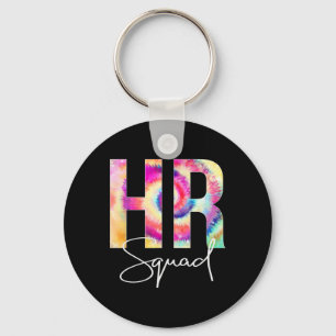 HR Squad Tie Dye Back To School women appreciation Keychain
