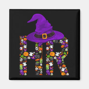 Hr Witch Human Resources Pumpkin Halloween Costume Magnet