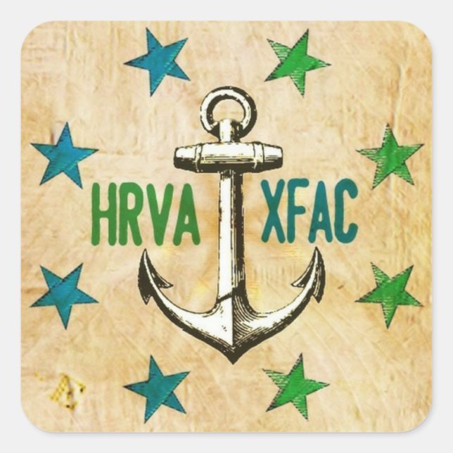 HR X-Fac Square Sticker (Front)