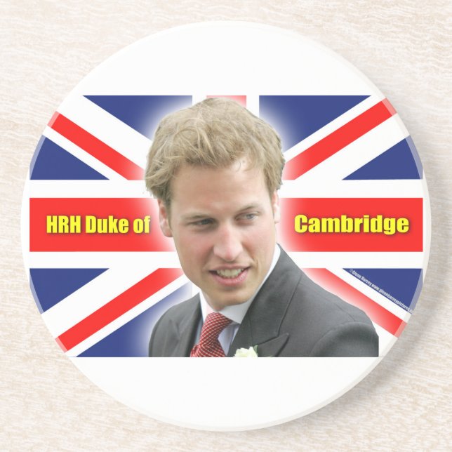 HRH Duke of Cambridge - Stunning! Coaster (Front)