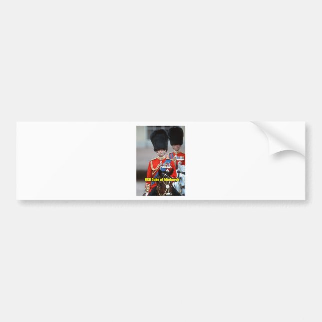 HRH Duke of Edinburgh Bumper Sticker (Front)
