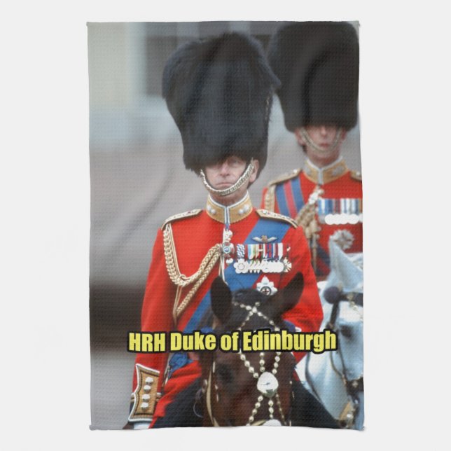 HRH Duke of Edinburgh Kitchen Towel (Vertical)