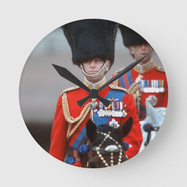 HRH Duke of Edinburgh Round Clock (Front)
