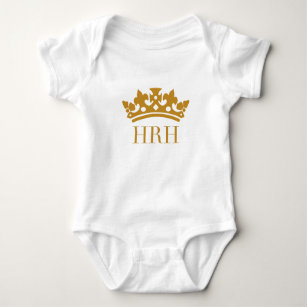 HRH His/Her Royal Highness Baby Royal Baby Bodysuit
