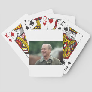 HRH Prince Philip laughing Playing Cards