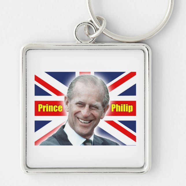 HRH Prince Philip - Super! Keychain (Front)