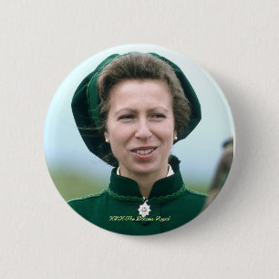 HRH Princess Anne Warminster 2 Inch Round Button