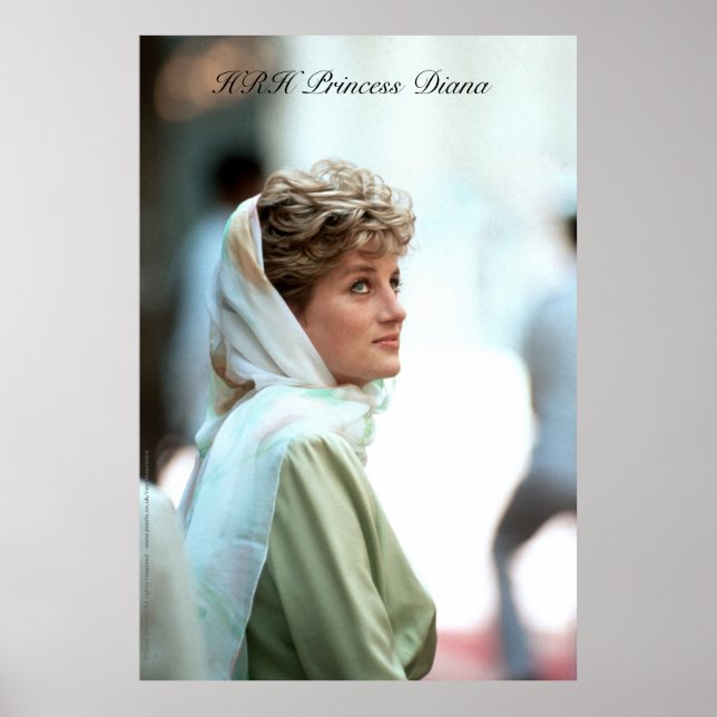 HRH Princess Diana Egypt 1992 Poster (Front)