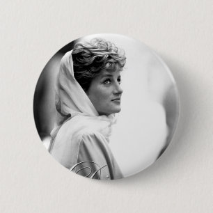 HRH Princess Diana Egypt - Pro Photo 2 Inch Round Button