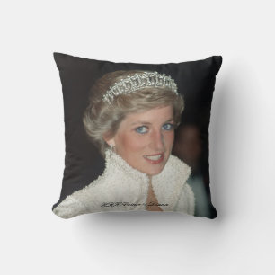 HRH Princess Diana Throw Pillow