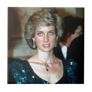 HRH Princess Diana Vienna 1986 Tile