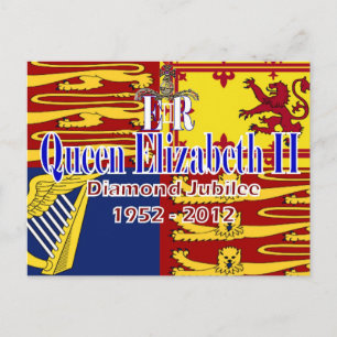 HRH Queen Elizabeth Diamond Jubilee postcard
