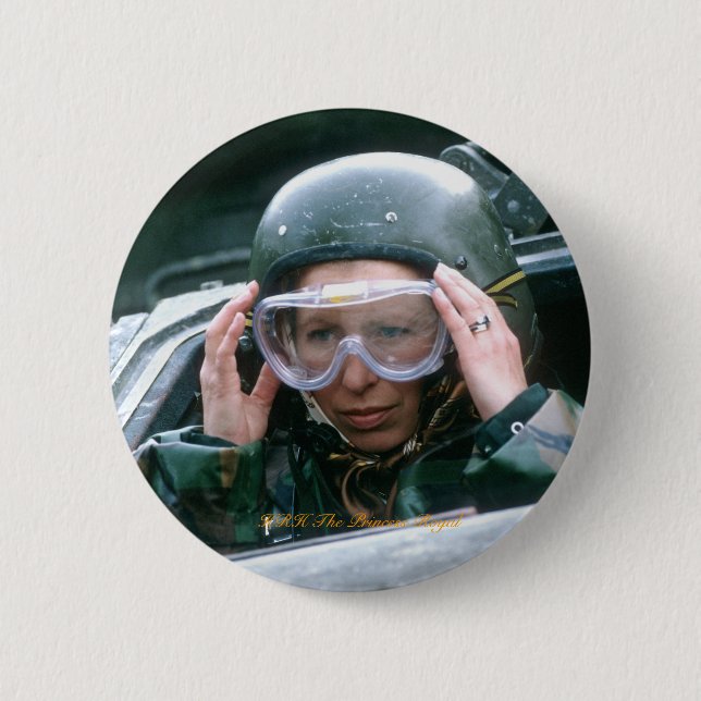HRH The Princess Royal 1985 2 Inch Round Button (Front)
