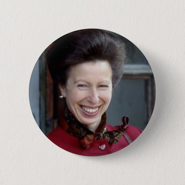HRH The Princess Royal 2 Inch Round Button (Front)