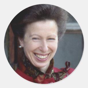 HRH The Princess Royal Classic Round Sticker
