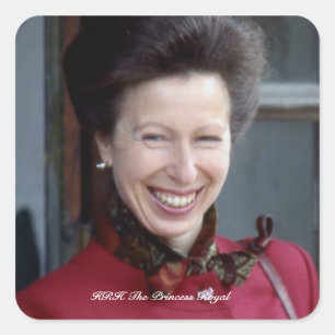 HRH The Princess Royal Square Sticker