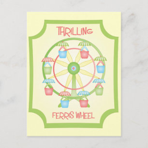 hrilling Ferris Wheel Postcard