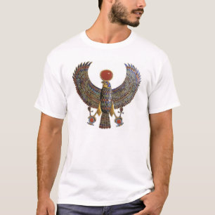 Hru Falcon Pendant - white t-shirt