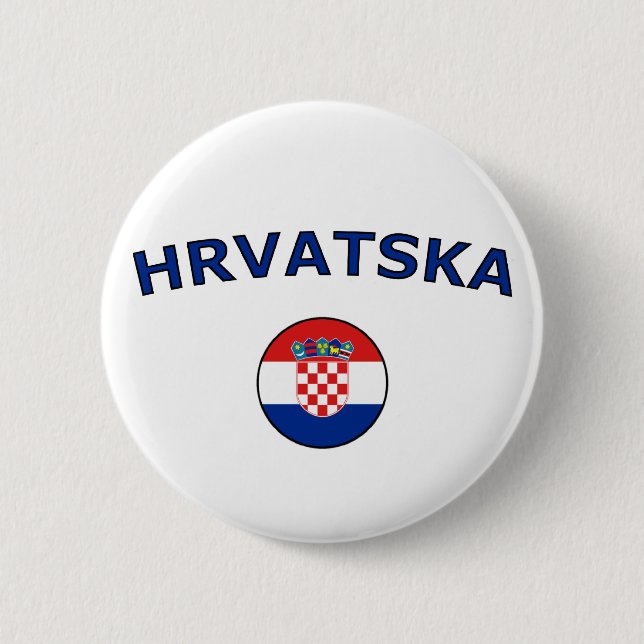 Hrvatska 2 Inch Round Button (Front)