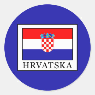 Hrvatska Classic Round Sticker