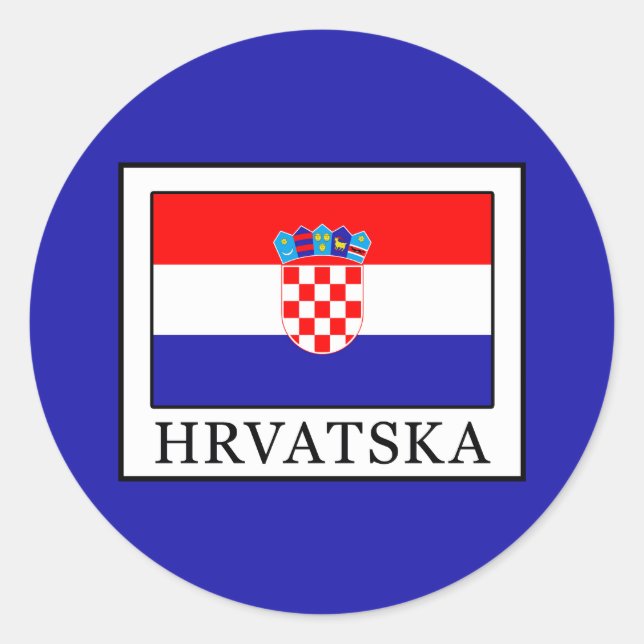 Hrvatska Classic Round Sticker (Front)