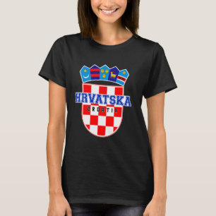 Hrvatska, Croatia, Hrvatska zastava, Croatian Patr T-Shirt