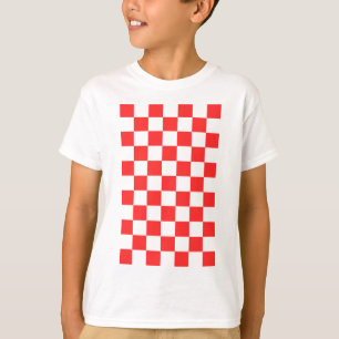 Hrvatska Croatia Red Squares T-Shirt