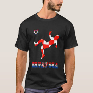 Hrvatska Croatian Football Croatia Croatian Soccer T-Shirt