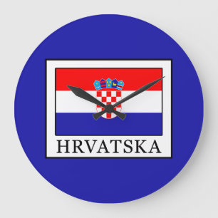 Hrvatska Large Clock