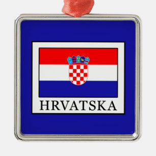 Hrvatska Metal Ornament