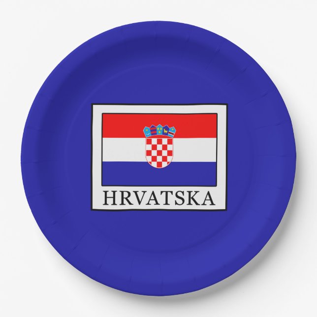 Hrvatska Paper Plate (Front)