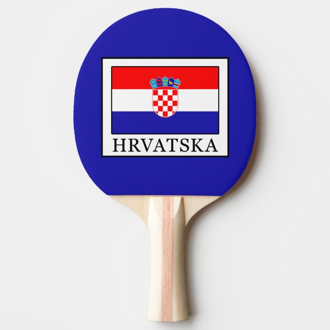 Hrvatska Ping Pong Paddle (Front)
