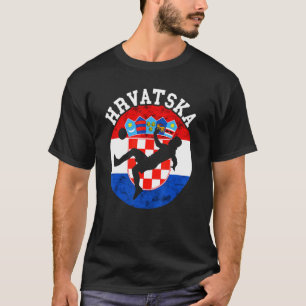 Hrvatska Soccer Team Croatian Flag Croatia Croatia T-Shirt