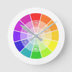 hsl colour wheel round clock