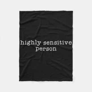Hsp Highly Sensitive Person Resist  Fleece Blanket