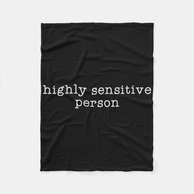Hsp Highly Sensitive Person Resist  Fleece Blanket (Front)