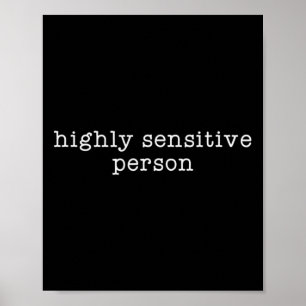 Hsp Highly Sensitive Person Resist Poster