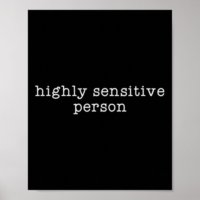 Hsp Highly Sensitive Person Resist  Poster (Front)
