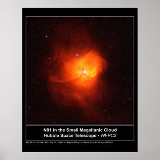 HST N81 in the Small Magellanic Cloud Poster