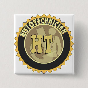 HT BADGE HISTOTECHNICIEN HISTOLOGIE TEST LOGO